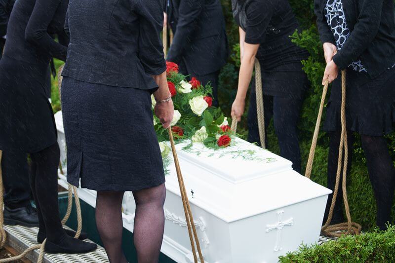 Burial to grave